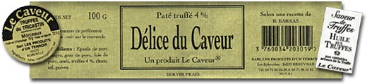 Etiquette Délice du Caveur